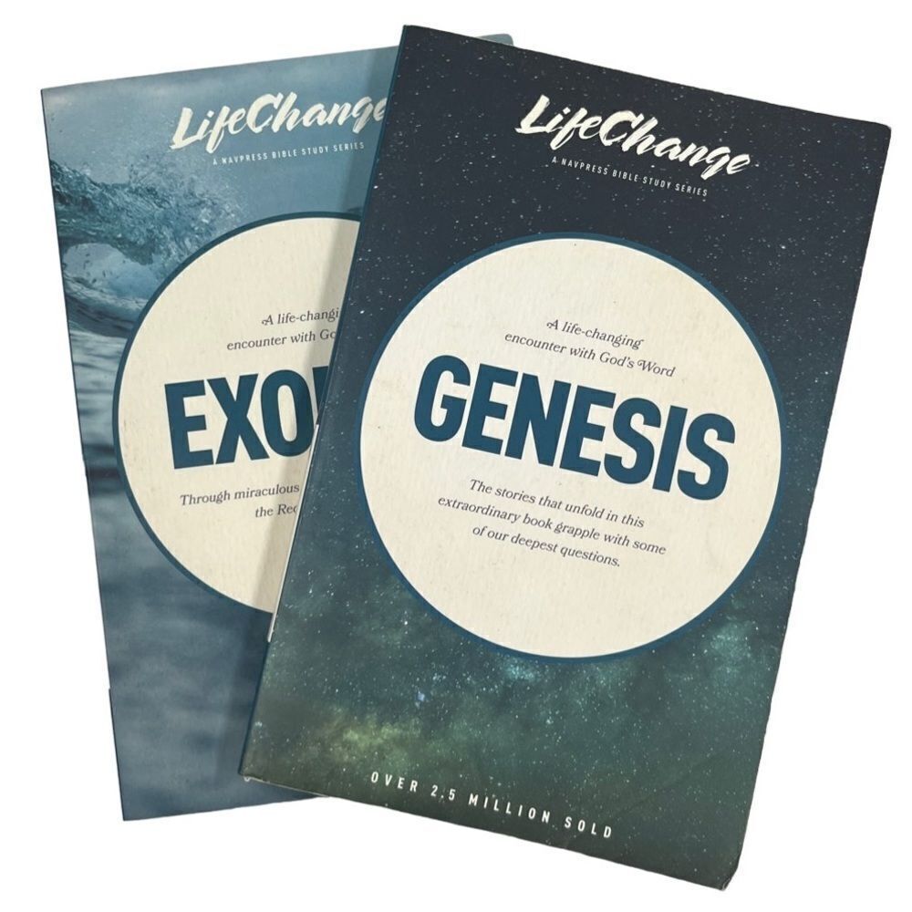 Lifechange Bible study Genesis & Exodus paperback workbooks
